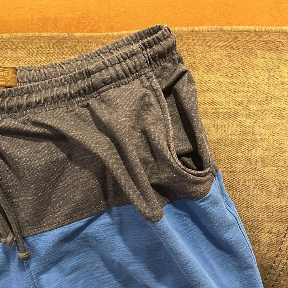 Foundry Blue Gray Drawstring Training Shorts - Picture 4 of 5